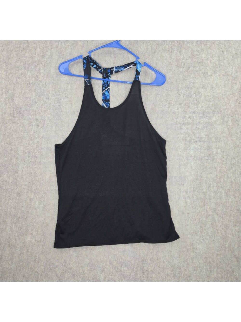 Moonshine Camo Women's Racerback Tank Top Black & Blue Size M Lightweight - Picture 1 of 5